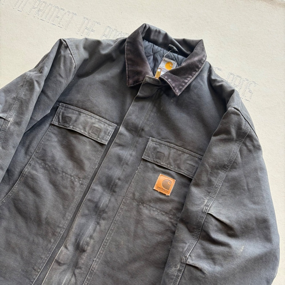 Y2K Carhartt C26 BLK Arctic Traditional Coat Jacket Black Large